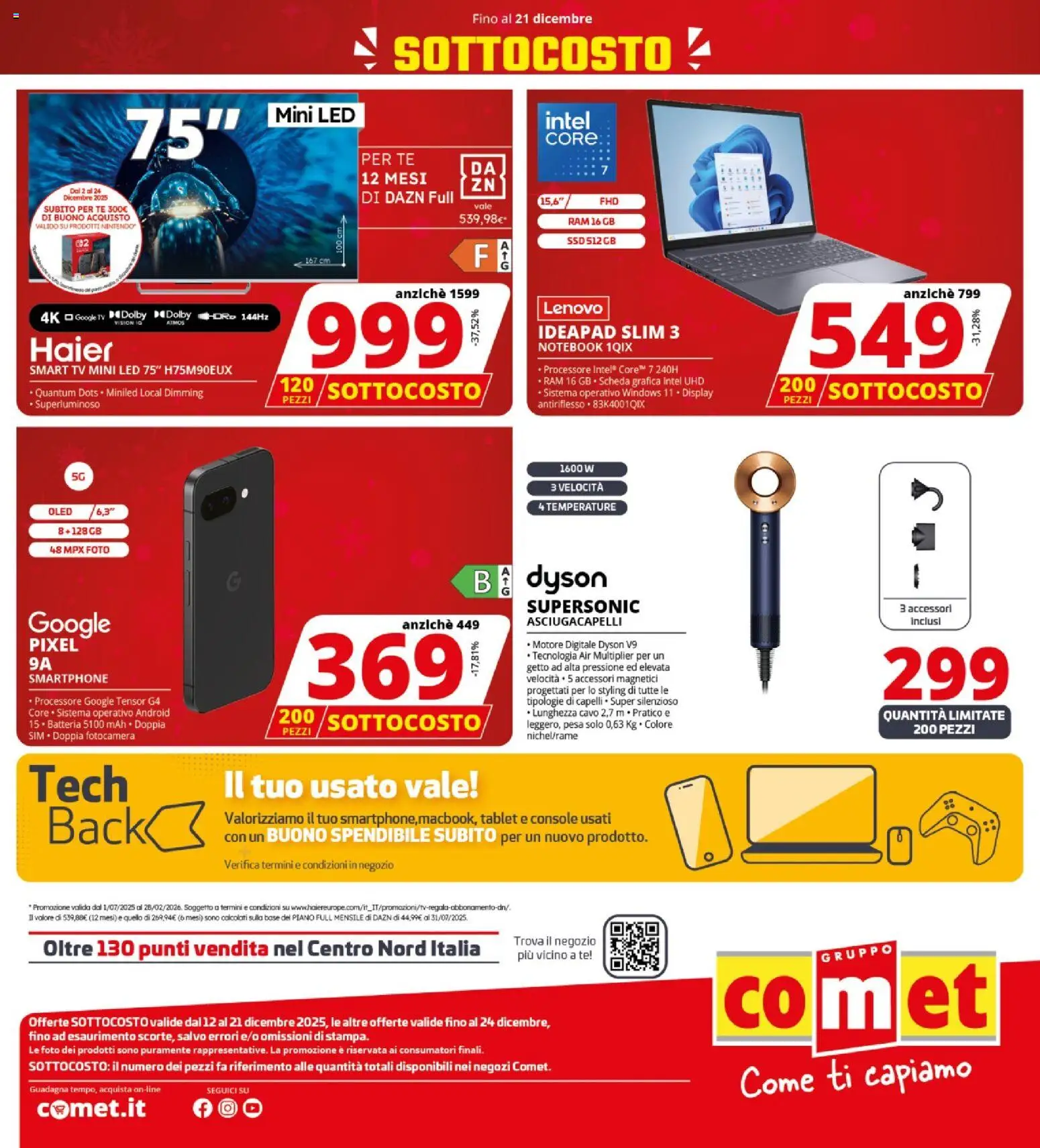 Volantino Comet del 12.12.2025 | Pagina: 46 | Prodotti: Smartphone, Tablet, Fotocamera, Batteria