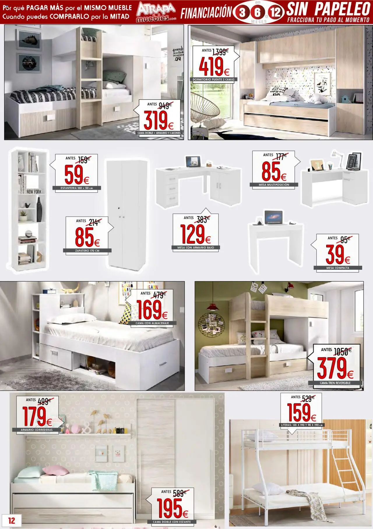 Atrapa Muebles folleto │ válido desde el 01.10.2025 | Página: 12 | Productos: Zapatero, Almacenaje, Estante, Mesa