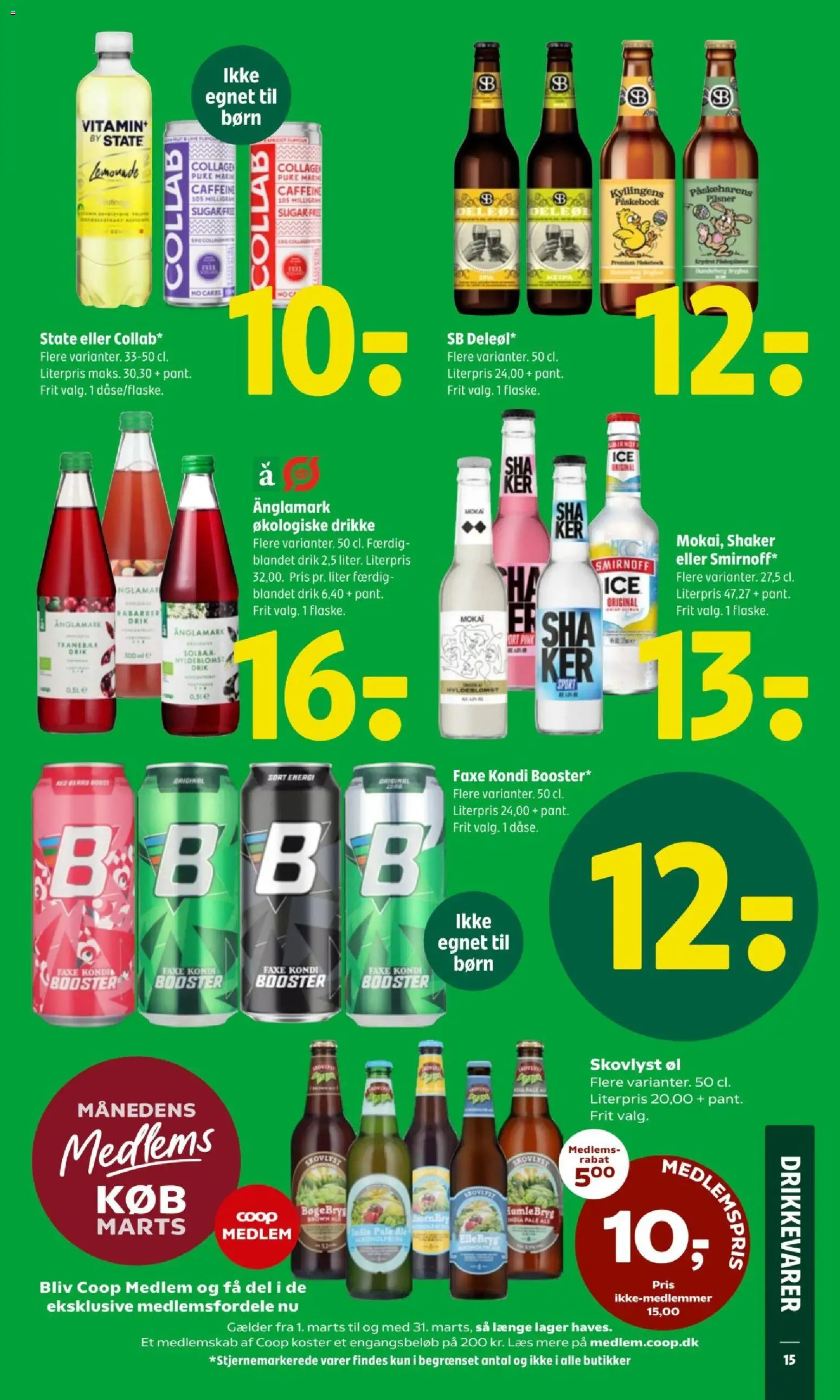 Coop 365 tilbudsavis – gyldig fra 26.02.2026 | Side: 17 | Produkter: Rabarber, Øl, Faxe Kondi, Solbær