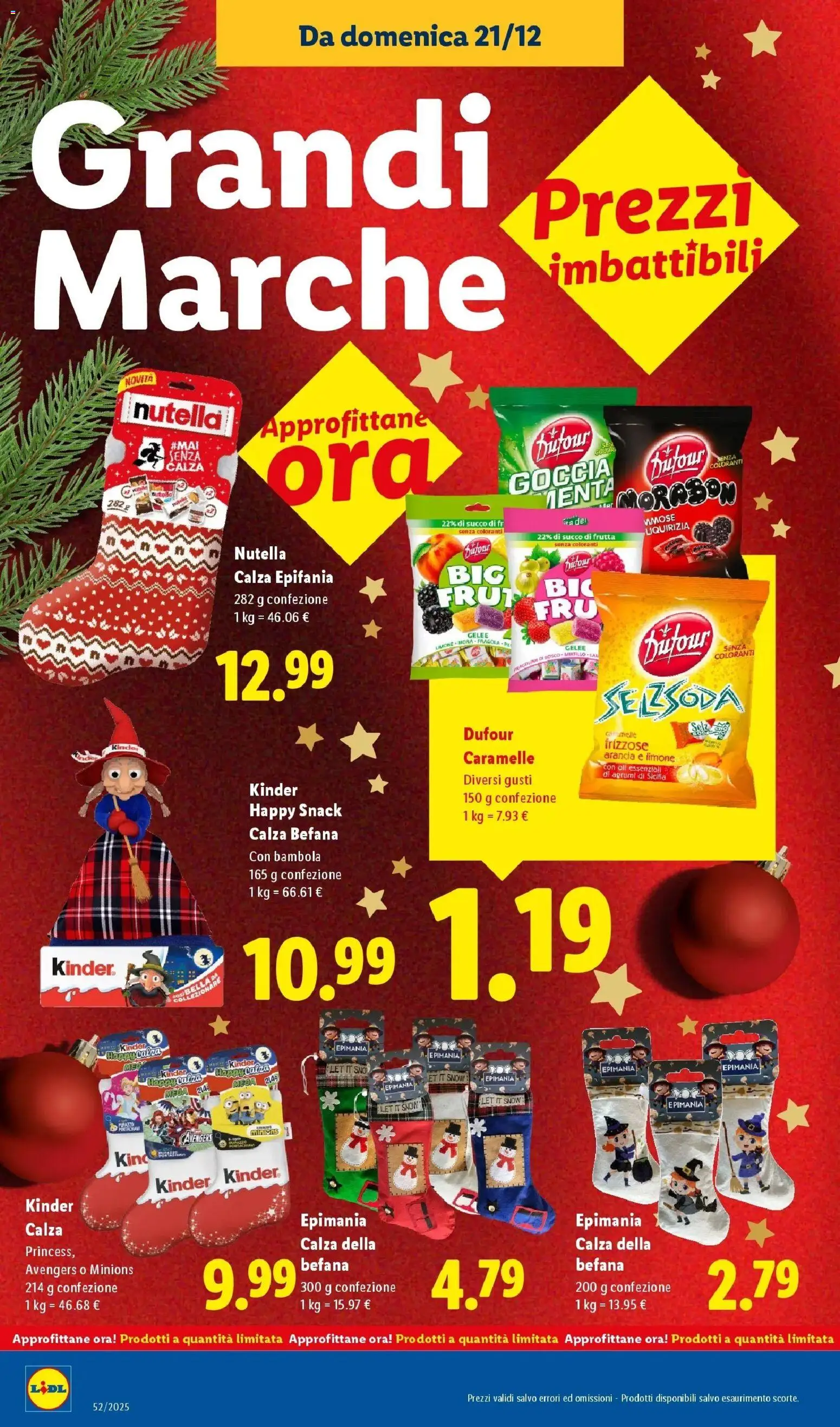 LIDL volantino della prossima settimana dal ﻿20/12/2025﻿ 📣 | Pagina: 18 | Prodotti: Succo, Caramelle, Agrumi, Arancia