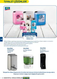 16.05.2025 tarihinden itibaren geçerli olan Metro kataloğu önizlemesi | Sayfa: 24 | Ürünler: Tuvalet, Sabun, Sıvı sabunluk, Sabunluk