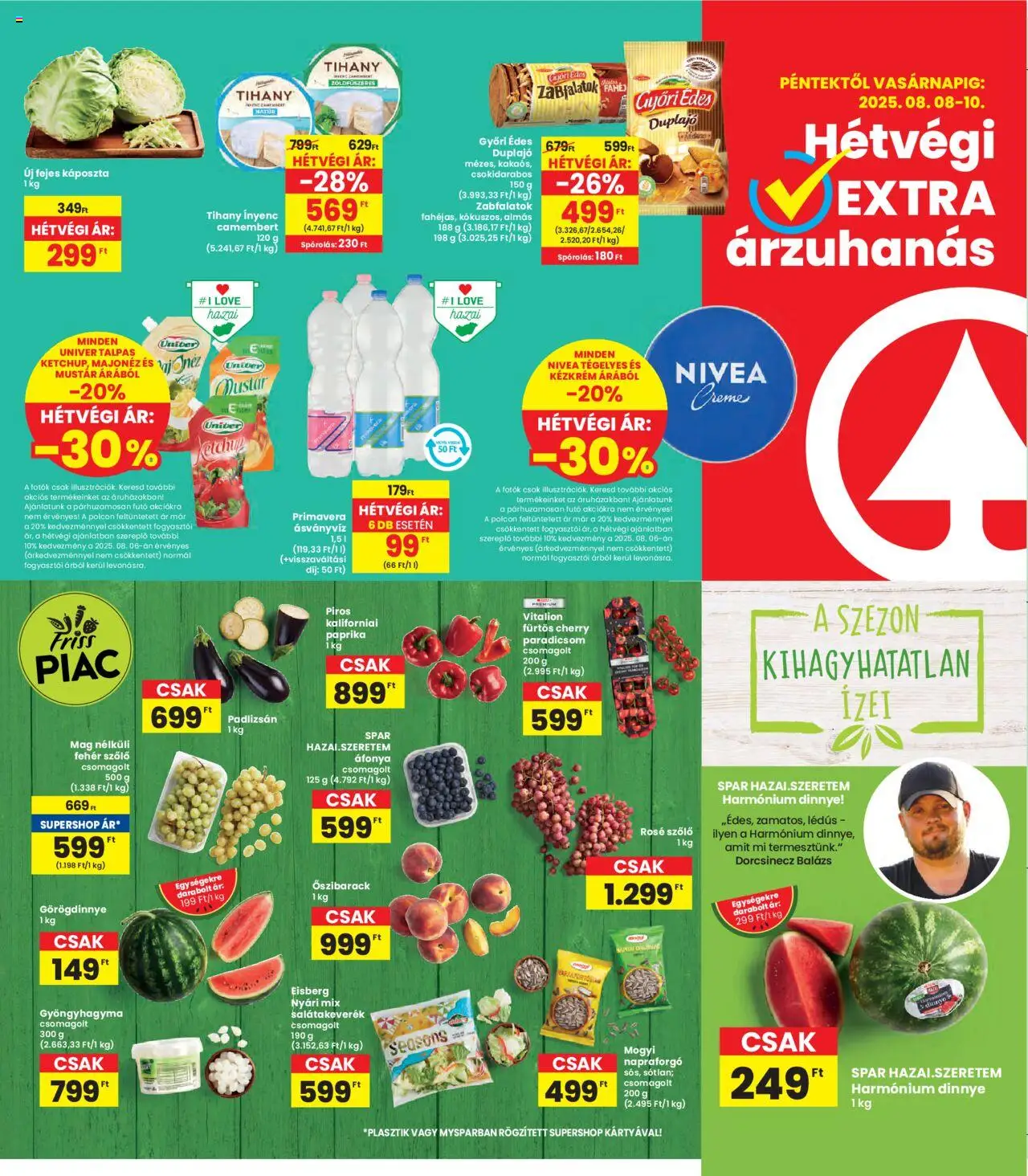 Interspar akciós ujság - amely érvényes a következő dátumtól: 07.08.2025 | Oldal: 16 | Termékek: Áfonya, Fejes káposzta, Tihany, Ásványvíz