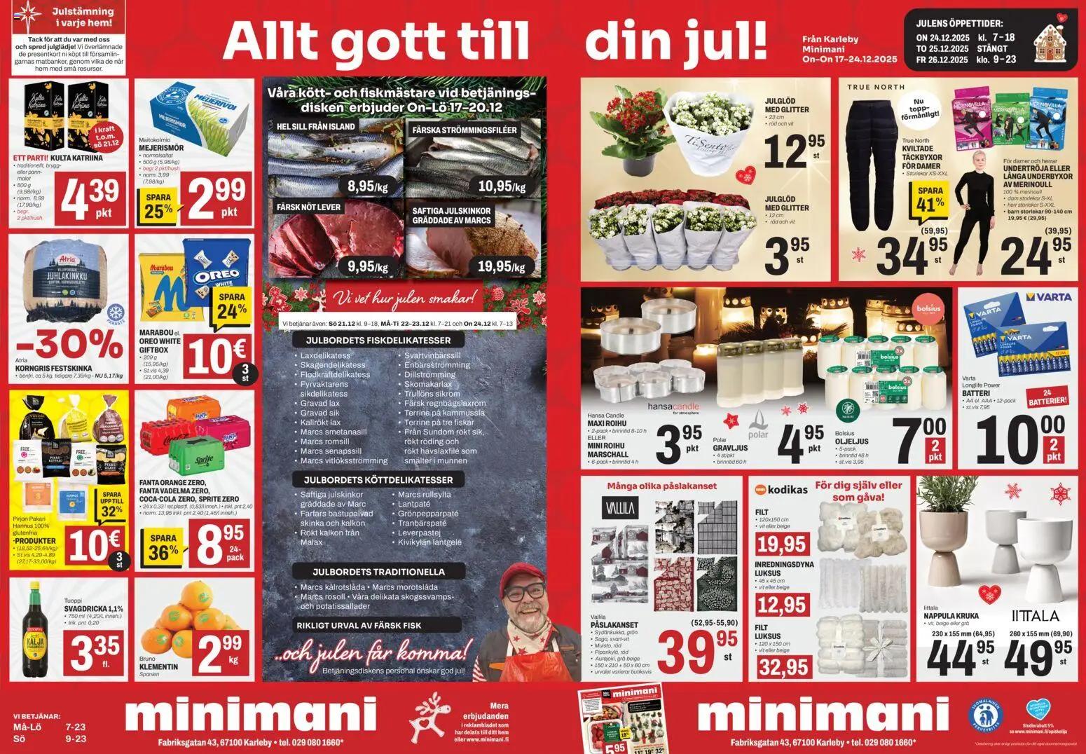 Minimani Tarjoukset - Kokkola – voimassa 17.12.2025 alkaen | Sivu: 2 | Tuotteet: Vadelma, Oreo, Sprite, Fanta