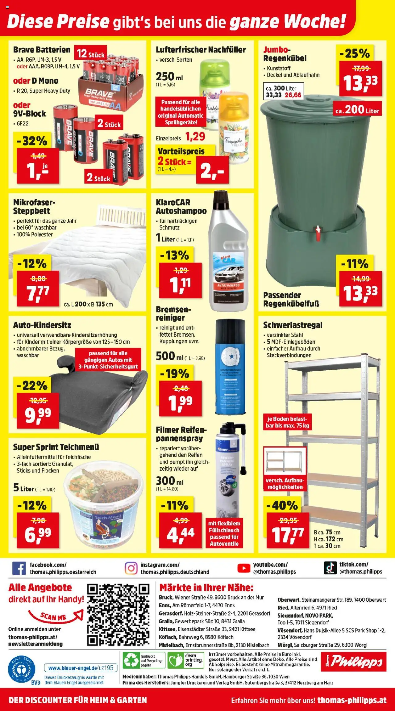 Thomas Philipps Flugblatt gültig ab 04.08.2025 | Seite: 9 | Produkte: Flocken, Batterie
