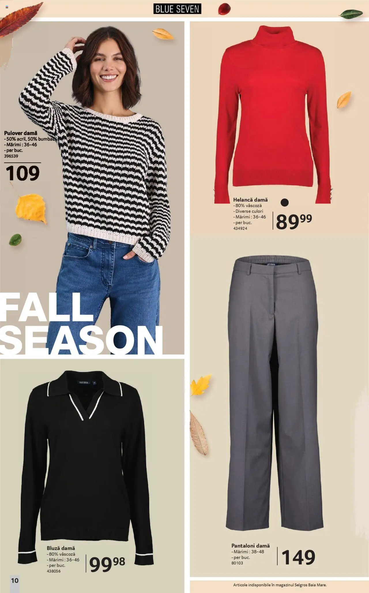 Noul catalog Selgros – valabil de la 19.09.2025 | Pagină: 10 | Produse: Bluză, Pulover, Pantaloni