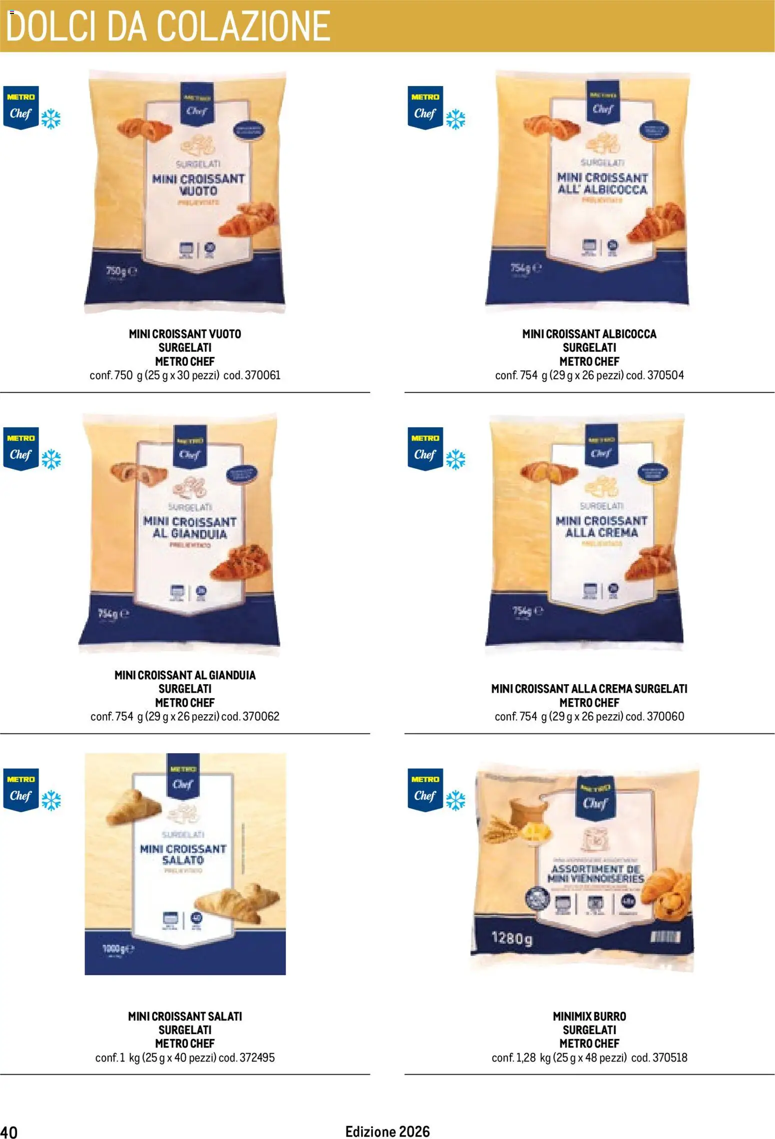 Volantino Metro del 17.10.2025 | Pagina: 40 | Prodotti: Crema, Burro, Croissant