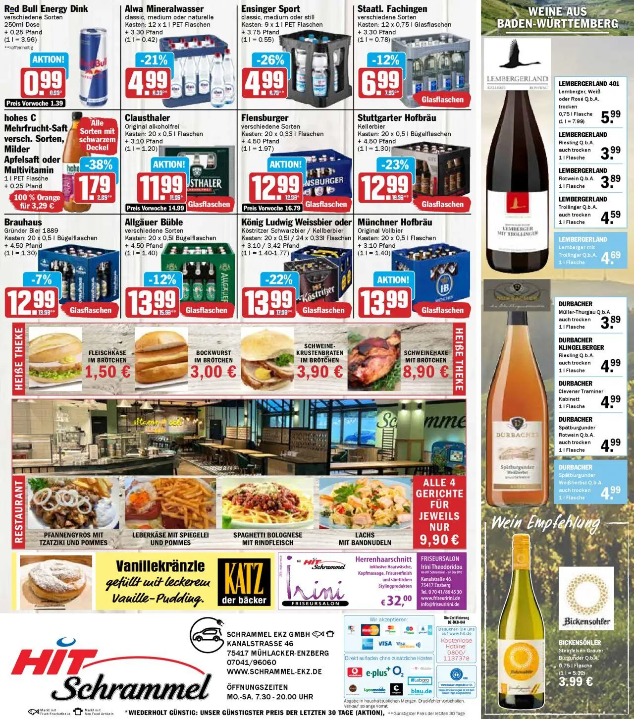 HIT - Baden-Württemberg - gültig ab dem 18.08.2025 | Seite: 19 | Produkte: Theke, Krustenbraten, Lachs, Hohes c