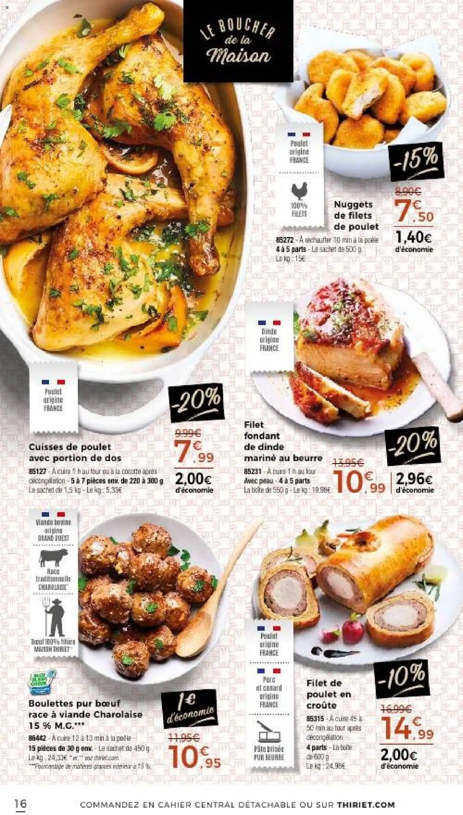 {H1} | Page: 16 | Produits: Four, Poêle, Beurre, Viande