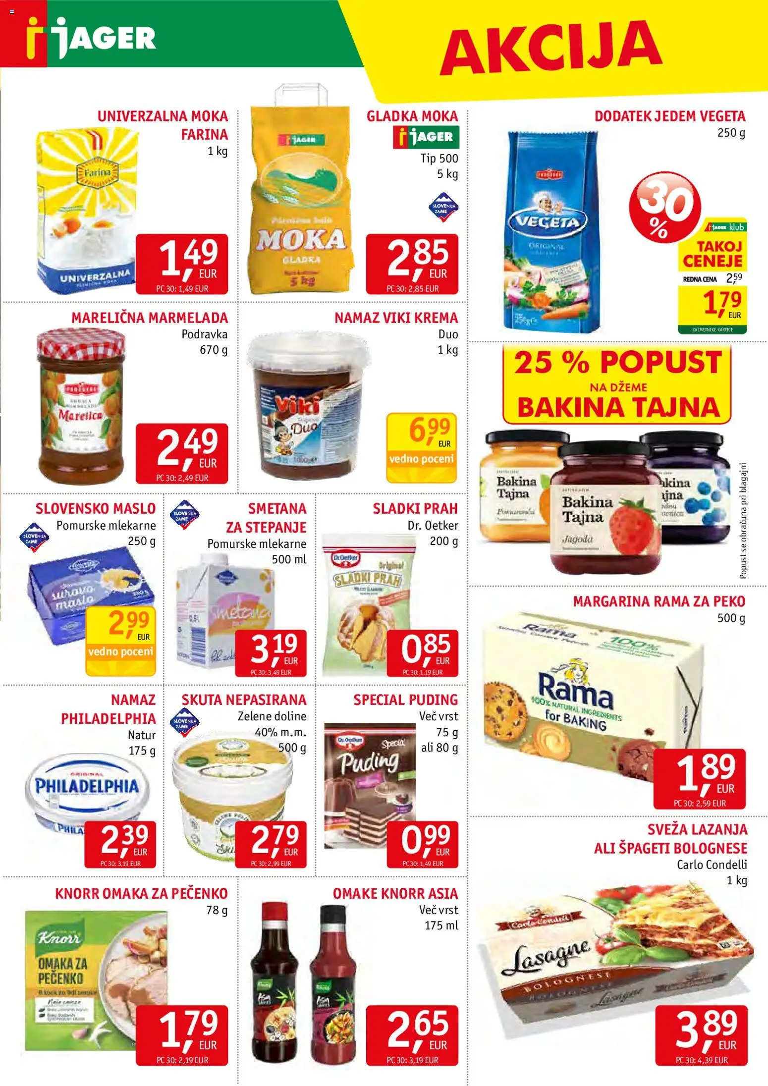 Novi Jager katalog ponudbe – veljaven od 11.02.2026 | Stran: 7 | Izdelki: Moka, Puding, Krema, Smetana