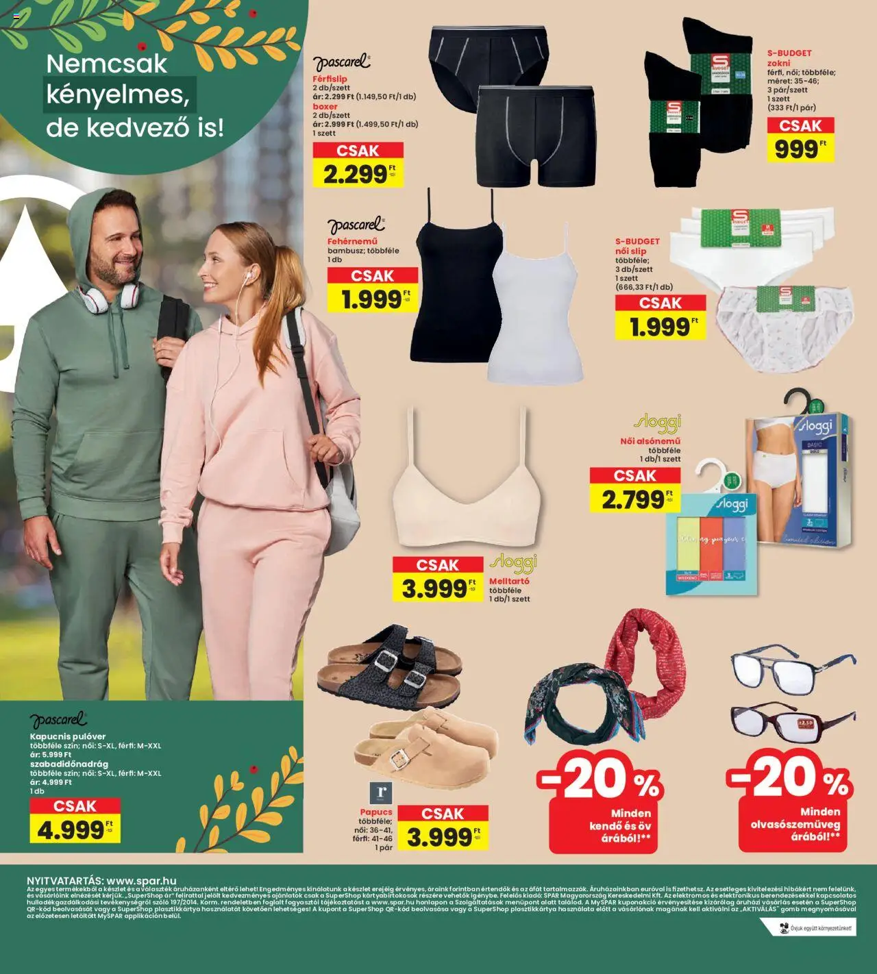 Interspar akciós ujság - amely érvényes a következő dátumtól: 18.09.2025 | Oldal: 4 | Termékek: Kendő, Öv, Pulóver, Zokni