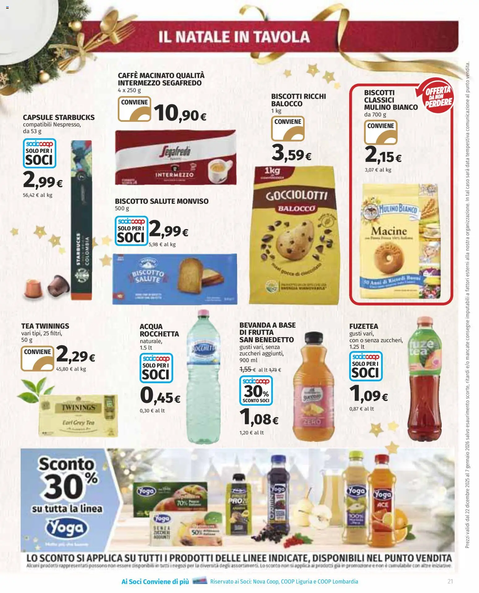 Volantino Ipercoop del 22.12.2025 | Pagina: 21 | Prodotti: Caffè, Frutta, Data, Macinato
