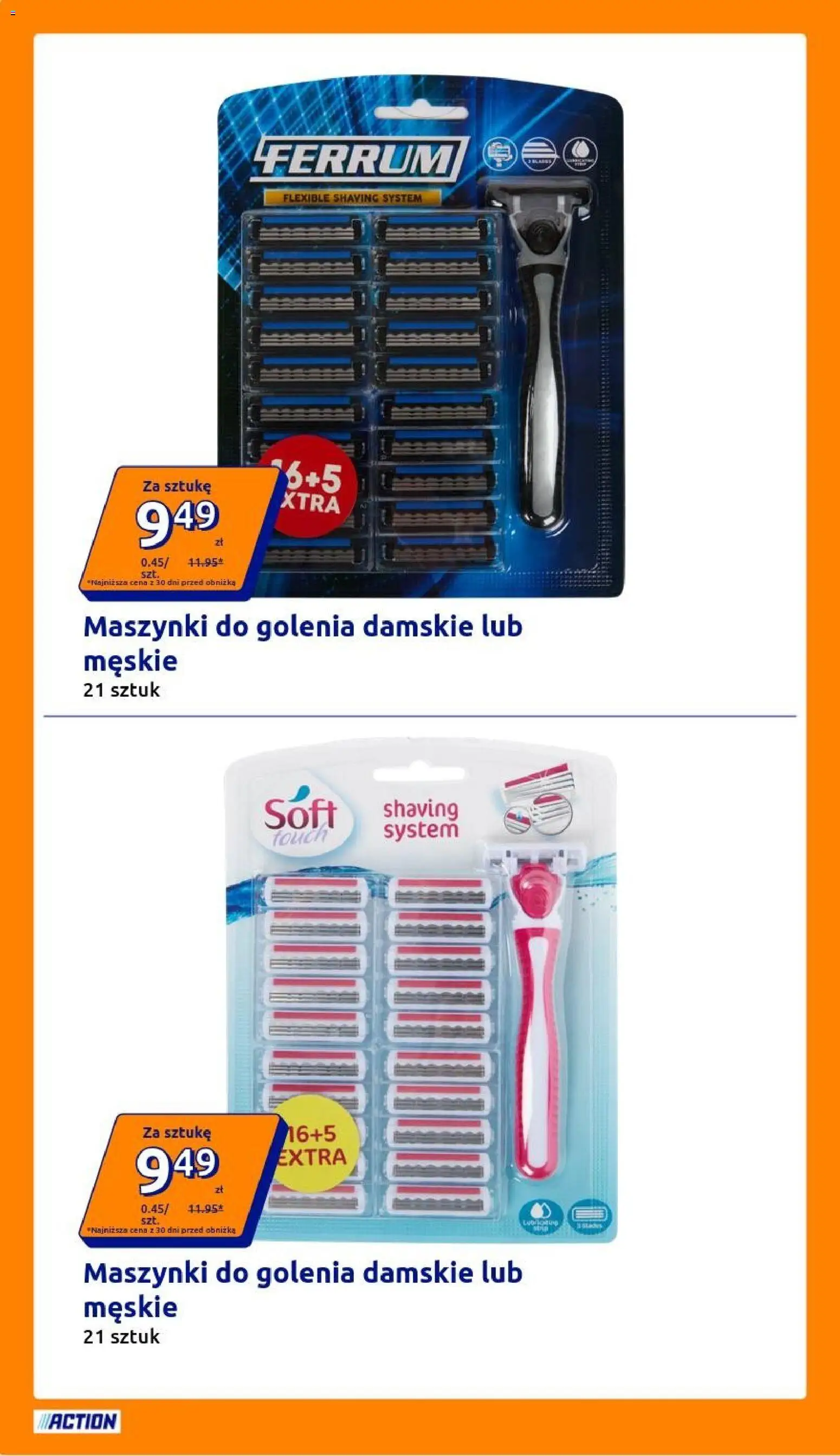 Action gazetka od 22.04.2026 | Strona: 18 | Produkty: Maszynki do golenia