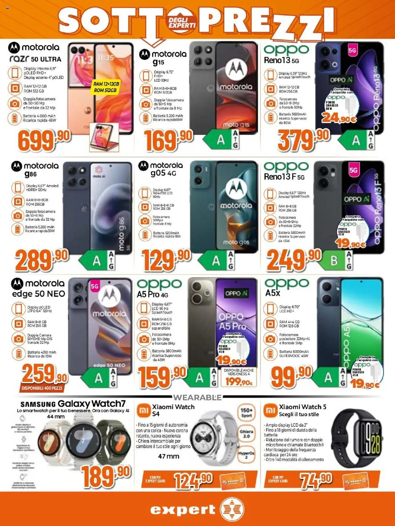 Volantino Expert del 02.10.2025 | Pagina: 4 | Prodotti: Samsung Galaxy, Smartwatch, Batteria, Samsung