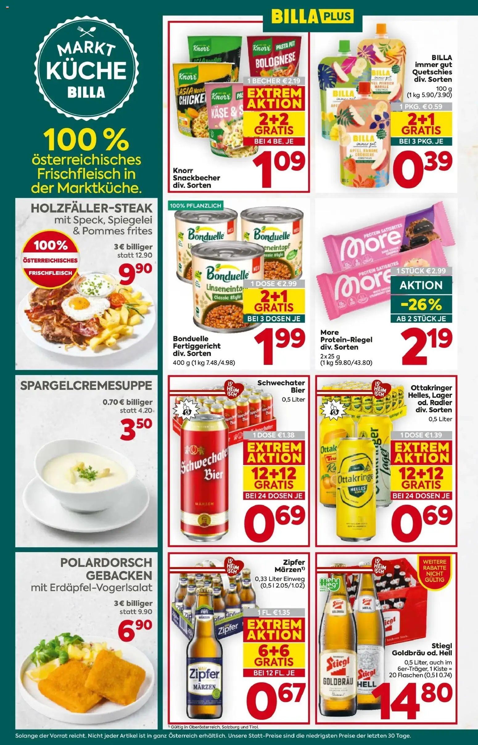 Billa Plus - BILLA PLUS: Flugblatt Salzburg gültig ab 22.04.2026 | Seite: 14 | Produkte: Pasta, Pfirsich, Käse, Äpfel