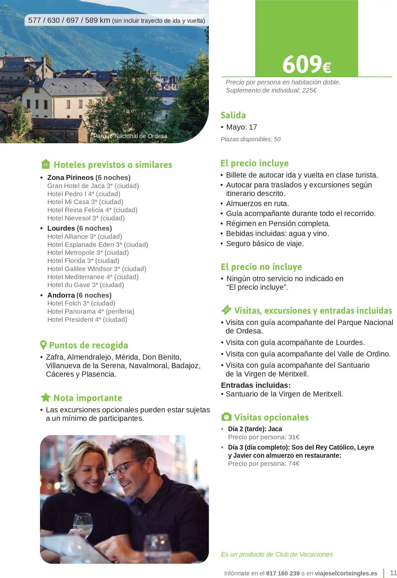 Viajes El Corte Inglés Junta de Extremadura │ válido desde el 01.03.2026 | Página: 11