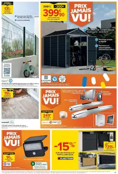 Castorama - Prévisualisation de Castorama - Des prix complètement fous ! valide à partir de 14.10.2025 | Page: 19 | Produits: Portail, Clôture, Projecteur led solaire, Abri de jardin