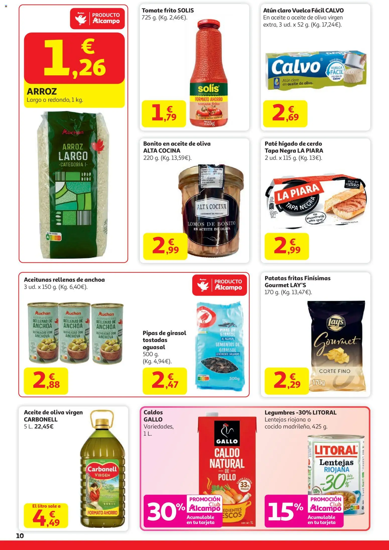 Alcampo - Trafico HP │ válido desde el 29.12.2025 | Página: 10 | Productos: Παραθυρόφυλλο, Cerdo, Arroz, Atún claro