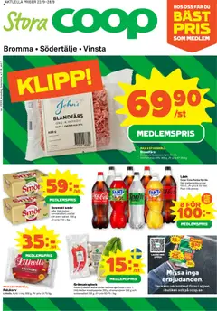 Stora Coop - Bromma - Förhandsvisning av reklamblad från butik Stora Coop aktuell från 22.09.2025