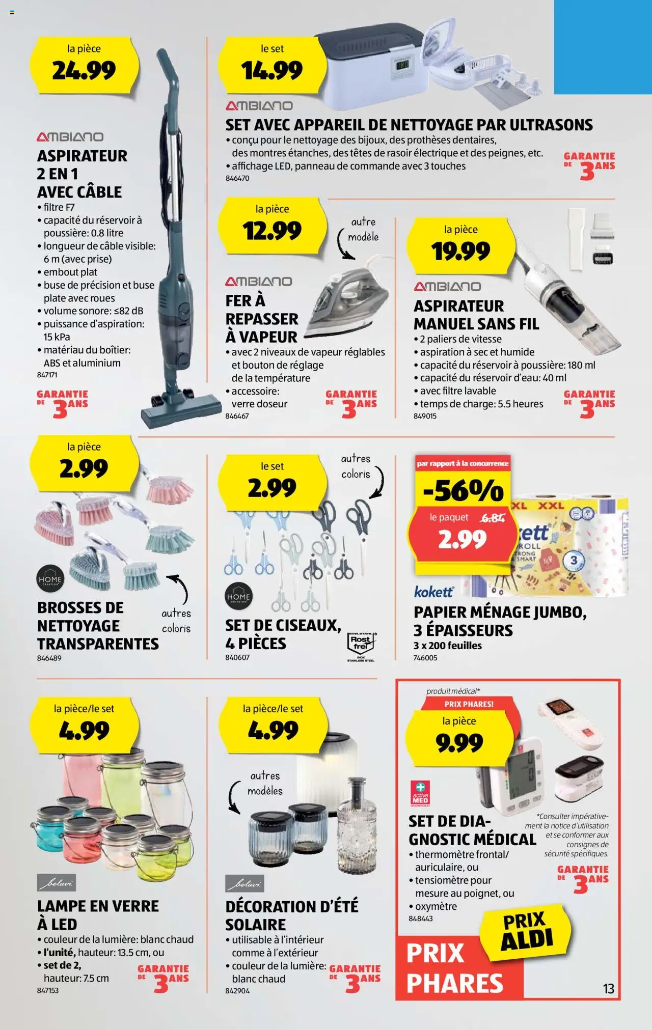 Aldi Prospectus ab 31.07.2025 | Seite: 13 | Produkte: Lampe