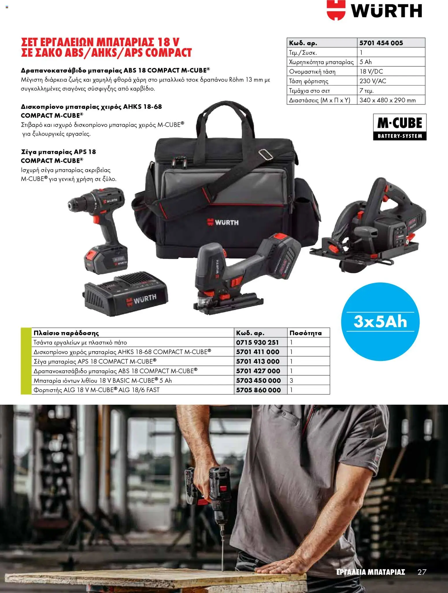 WURTH - Εργαλεία Μπαταρίας – σε ισχύ από 01.01.2026 | Σελίδα: 27
