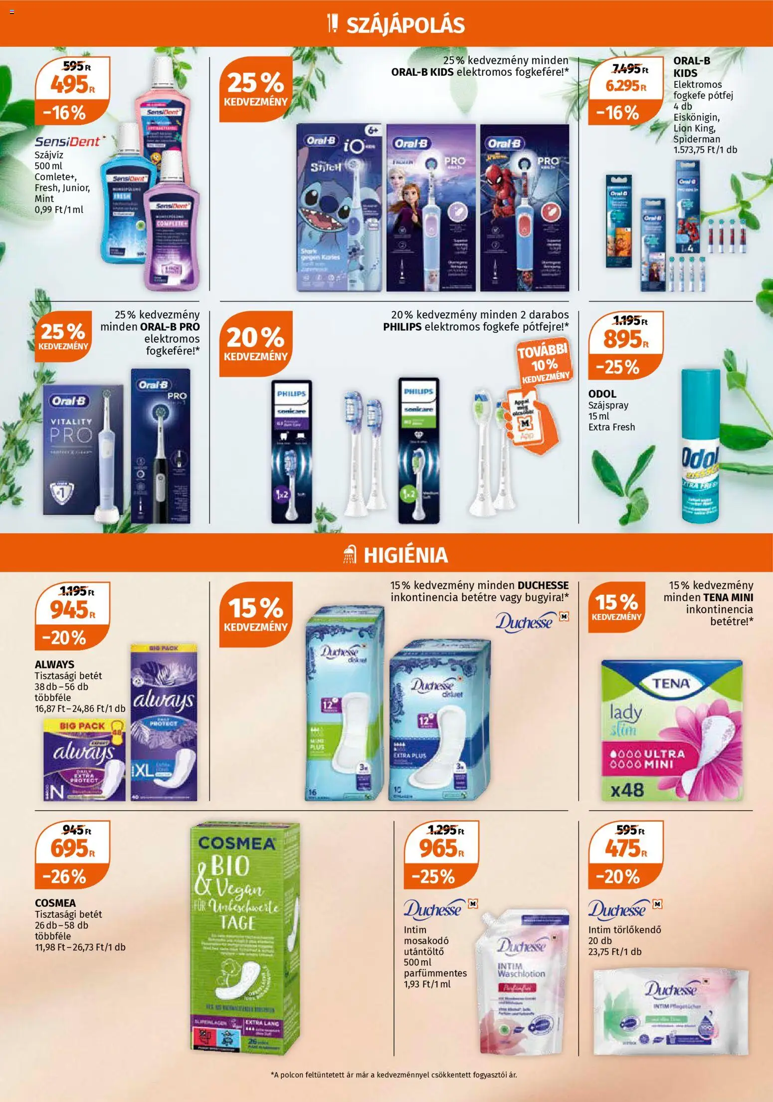 Müller akciós ujság - amely érvényes a következő dátumtól: 02.02.2026 | Oldal: 6 | Termékek: Törlőkendő, Elektromos fogkefe, Szájvíz, Vegán