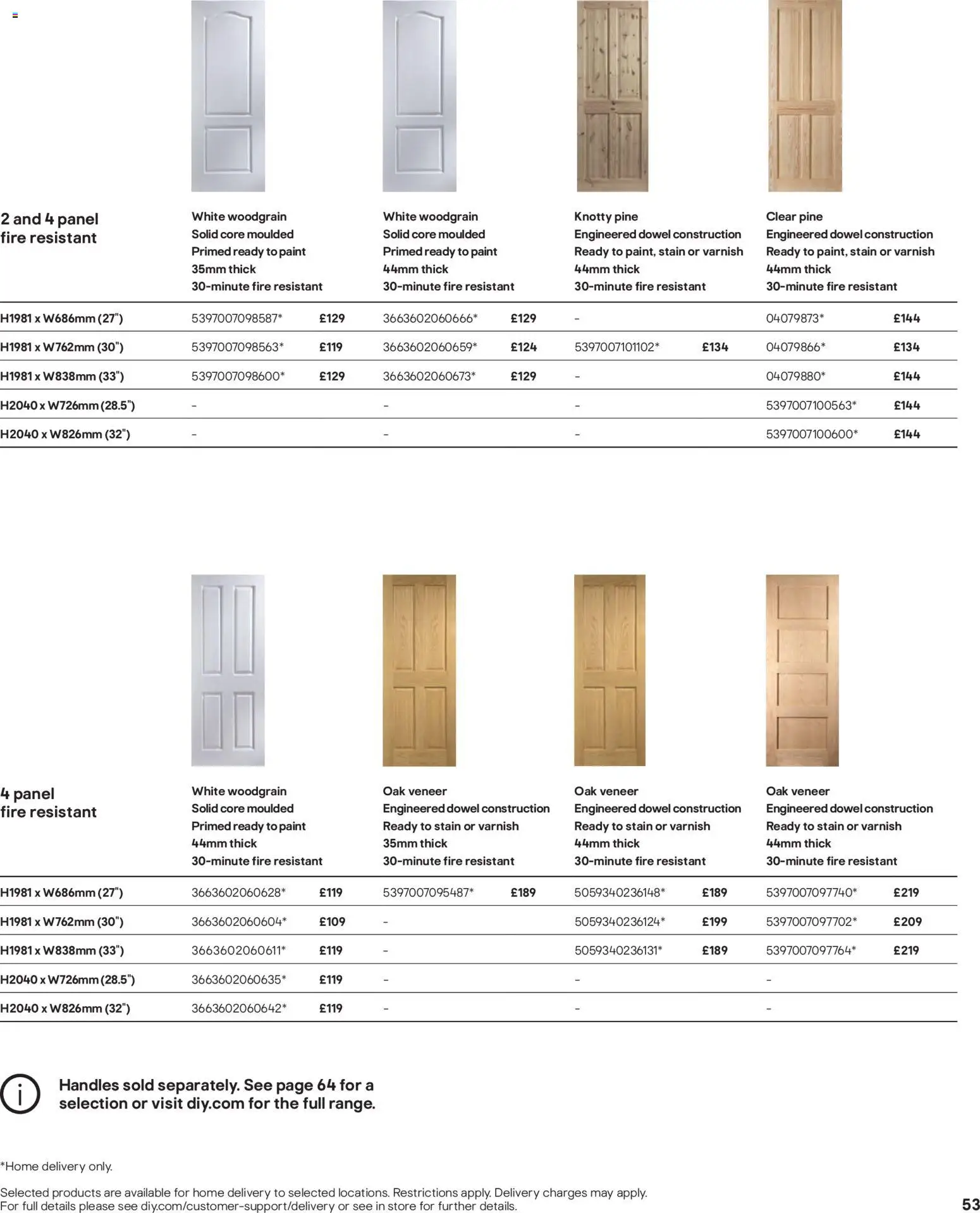 {H1} | Page: 53 | Products: Paint, Handles