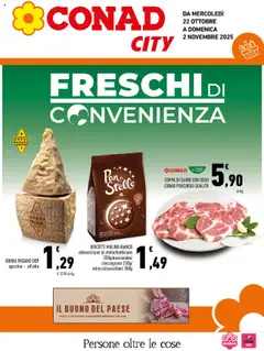 Anteprima del volantino Conad City Sicilia catalogo valido a partire dal 22.10.2025