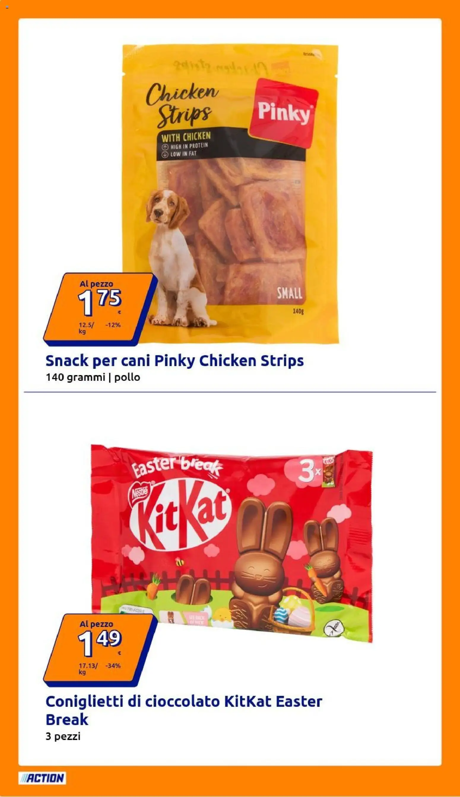 Volantino Action del 08.04.2026 | Pagina: 18 | Prodotti: Cioccolato, Pollo
