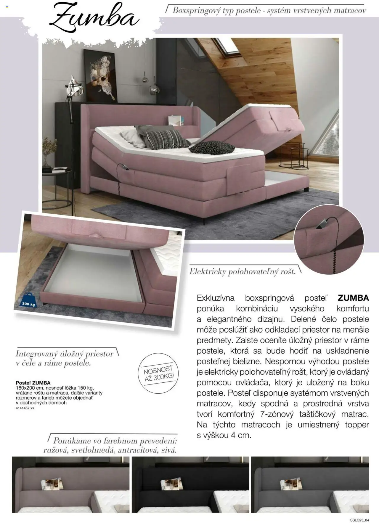 Nové Sconto nábytok akcie – leták je platný od 14.02.2025 | Strana: 4 | Produkty: Posteľ, Postele