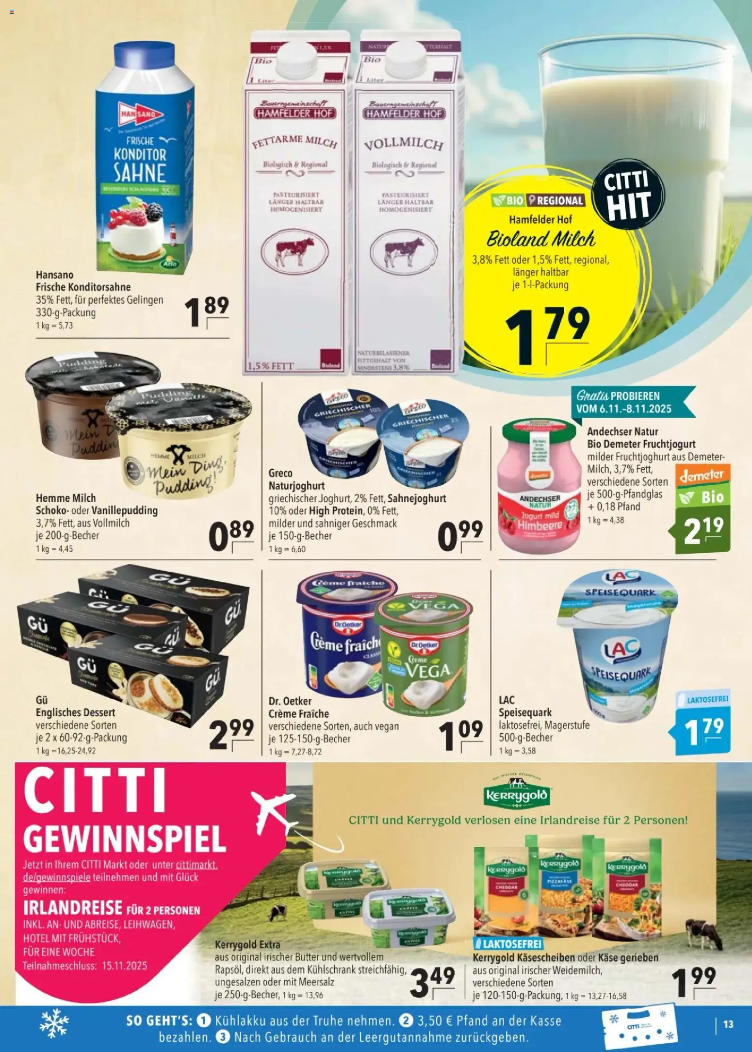 CITTI tilbudsavis – gyldig fra 05.11.2025 | Side: 13 | Produkter: Cheddar, Creme, Creme fraiche