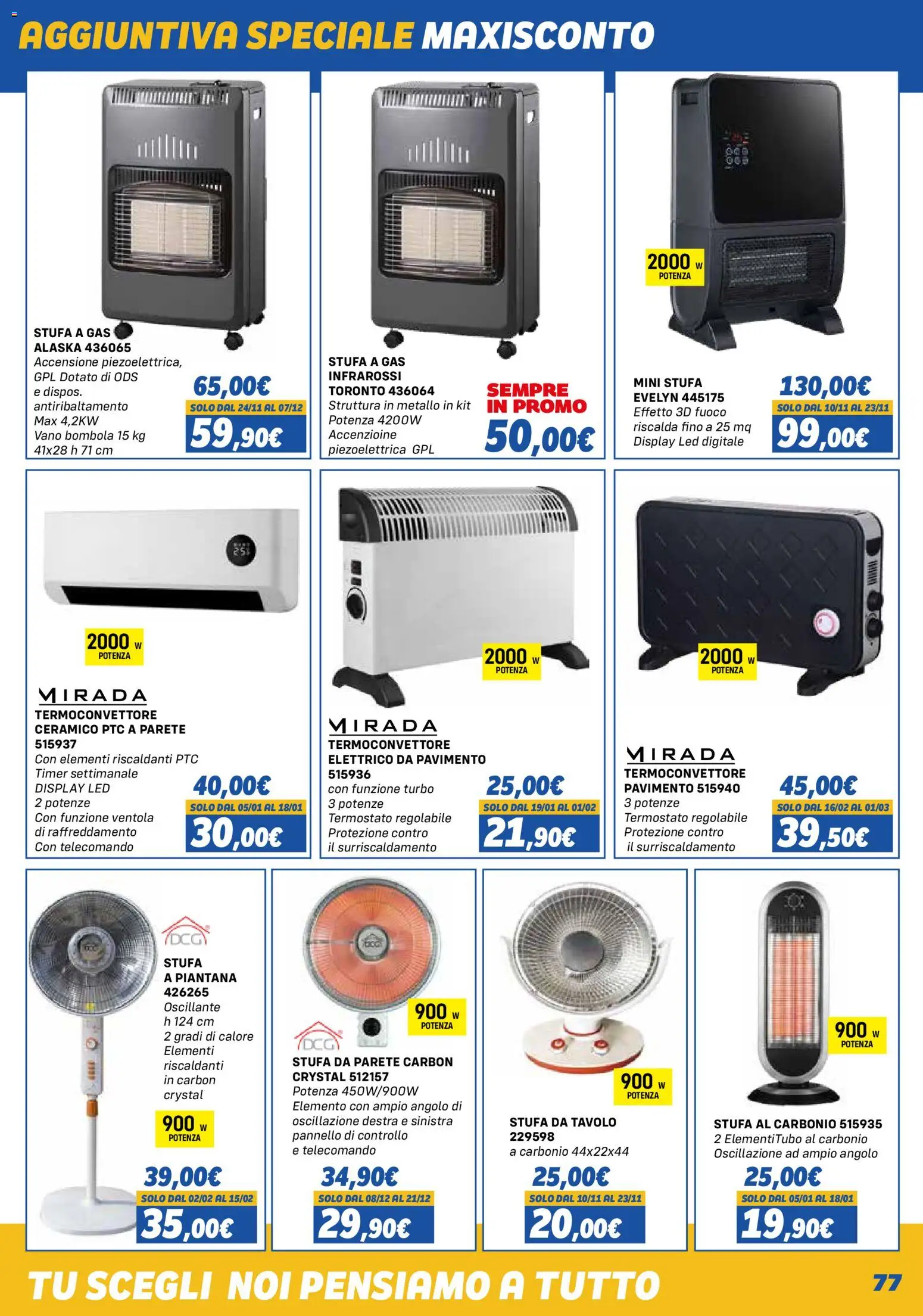 Volantino Orizzonte del 01.11.2025 | Pagina: 77 | Prodotti: Telecomando, Pavimento, Stufa, Tavolo