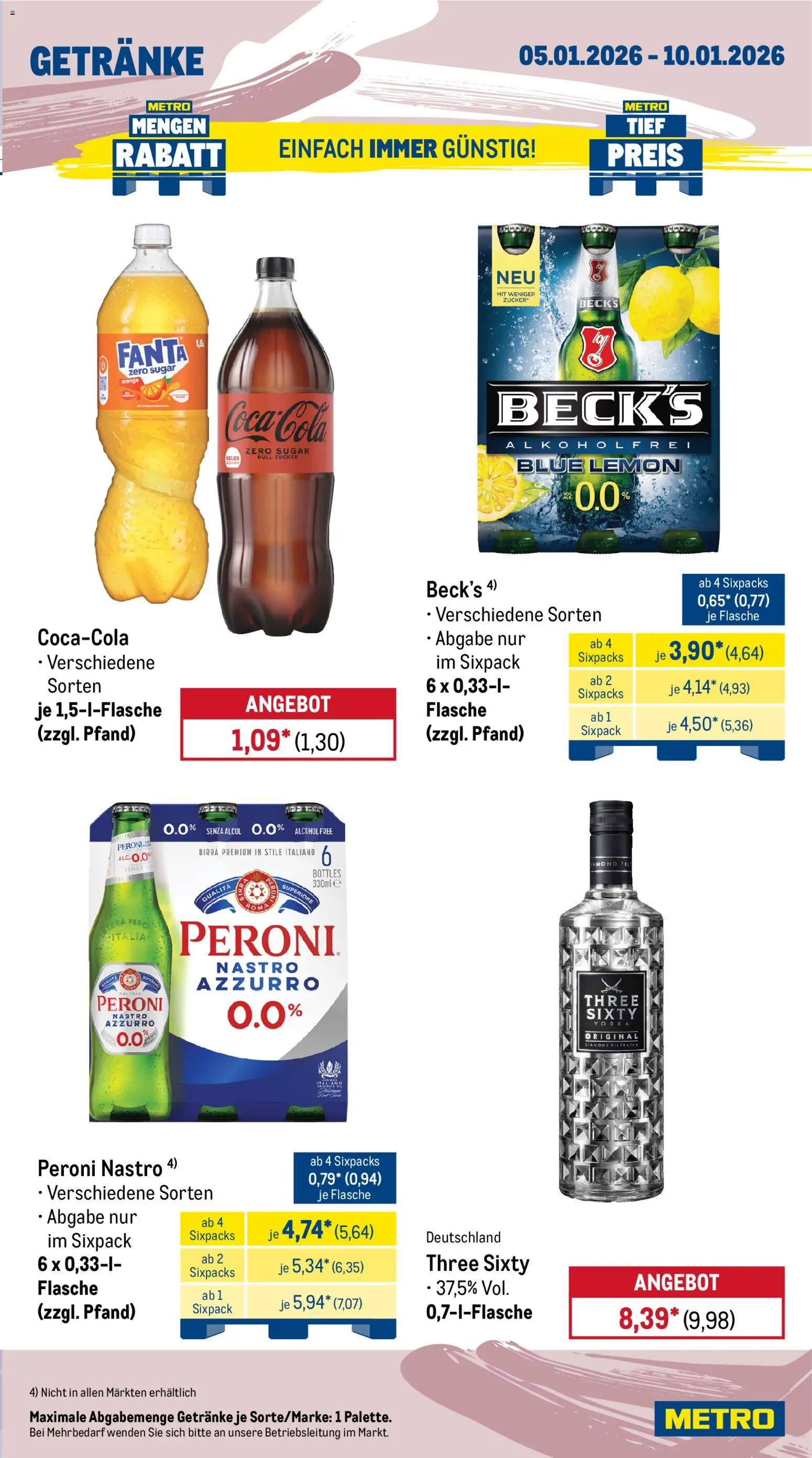 Metro Prospekt 	 – gültig ab 05.01.2026 | Seite: 15 | Produkte: Fanta, Zucker, Vodka