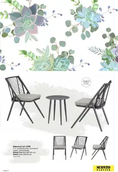 Náhled letáku Sconto nábytek katalog - Zahradní speciál od 01.01.2026 | Strana: 77 | Produkty: Křesla, Nábytek, Stolek