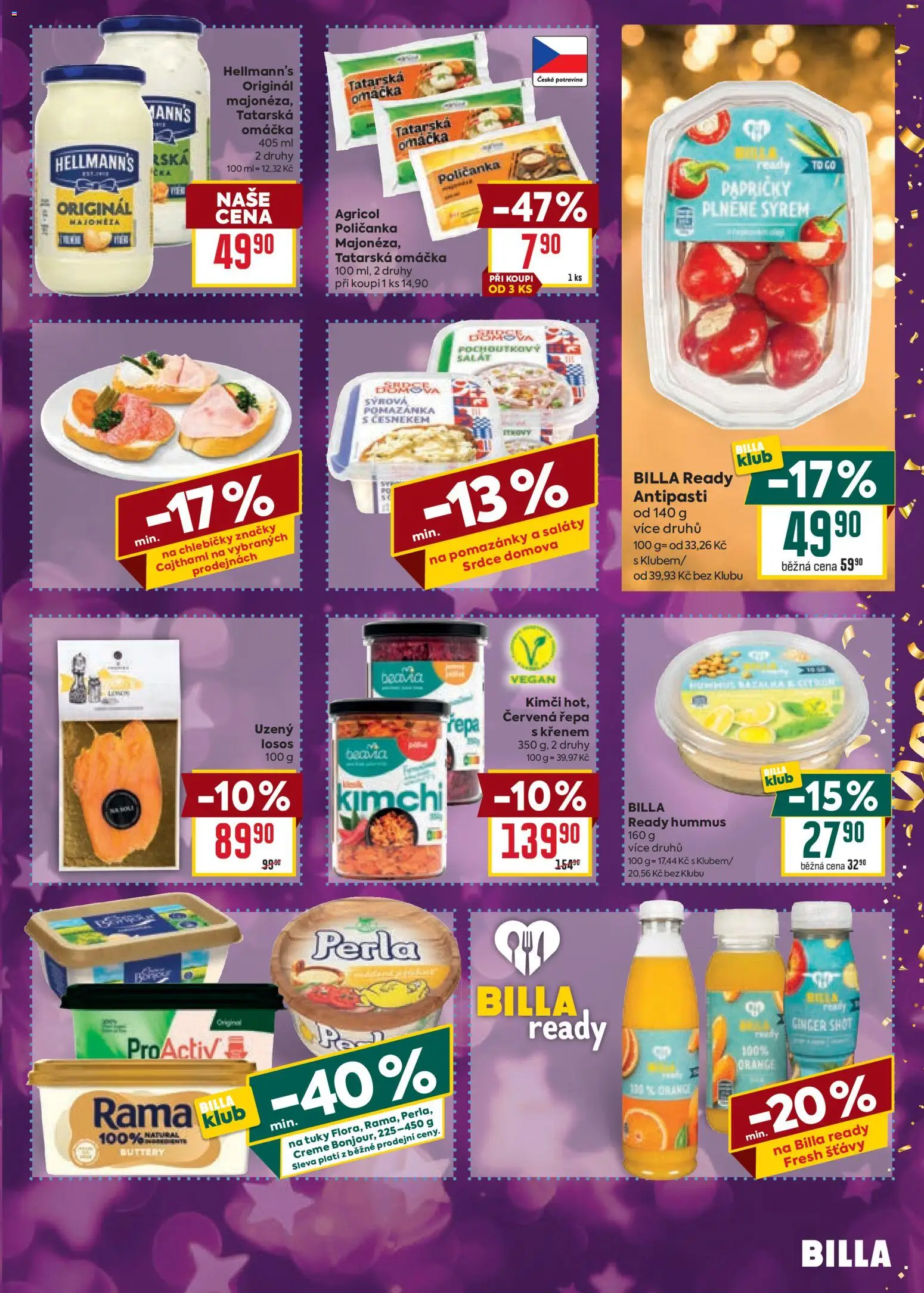 Billa Velký leták od 27.12.2025 | Strana: 11 | Produkty: Pomazánky, Kimchi, Losos, Perla