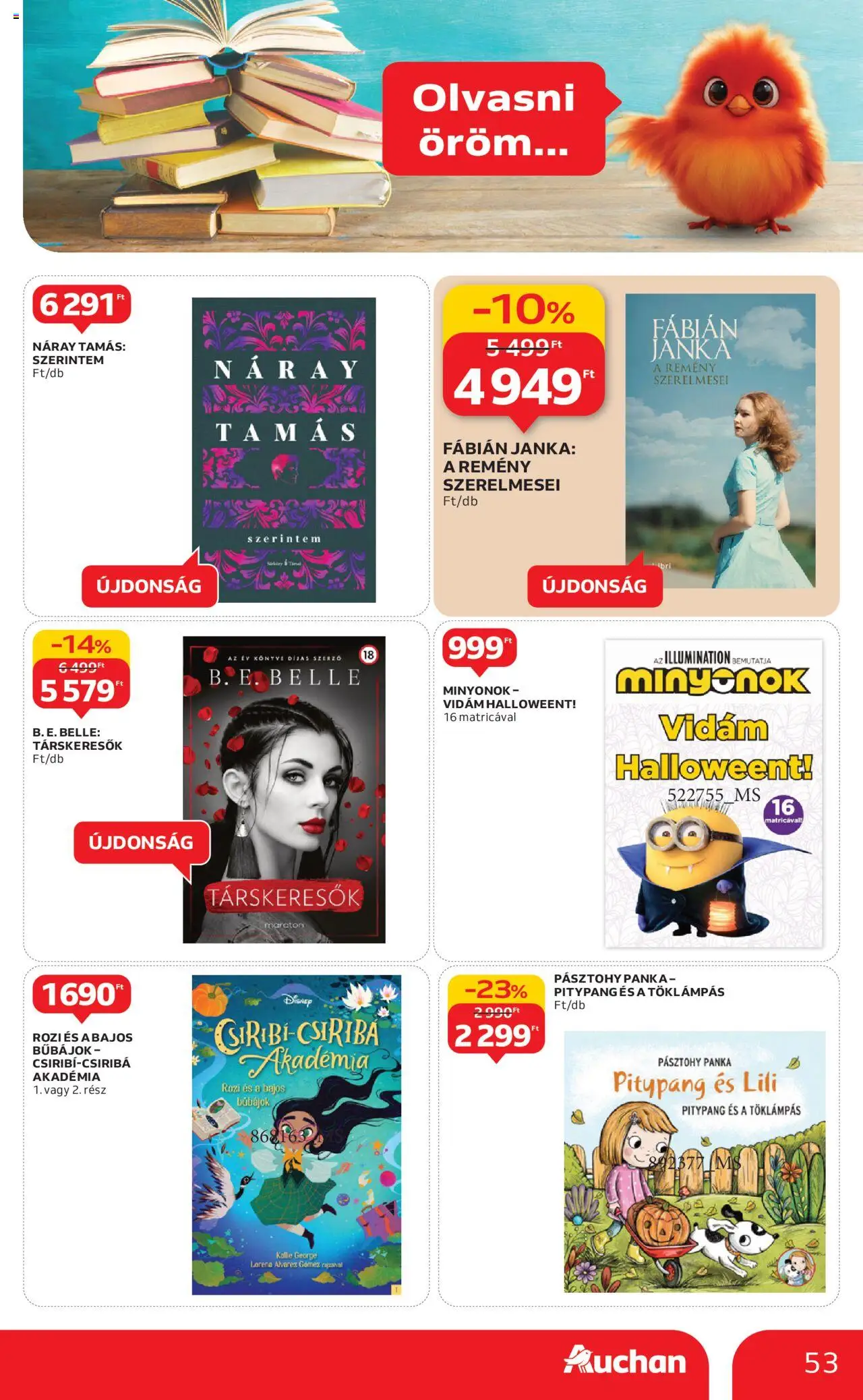 Auchan akciós ujság - amely érvényes a következő dátumtól: 09.10.2025 | Oldal: 53