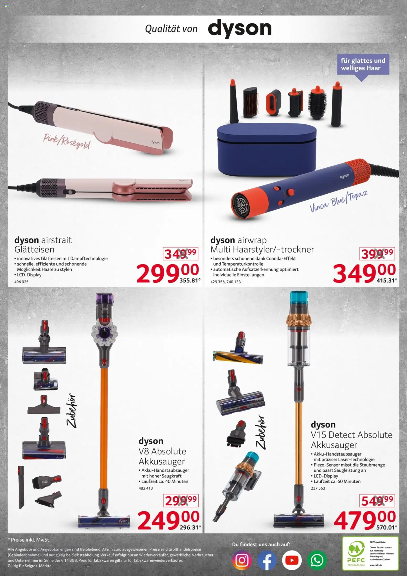 Selgros Non Food – gültig ab 05.02.2026 | Seite: 16 | Produkte: Dyson, Glätteisen