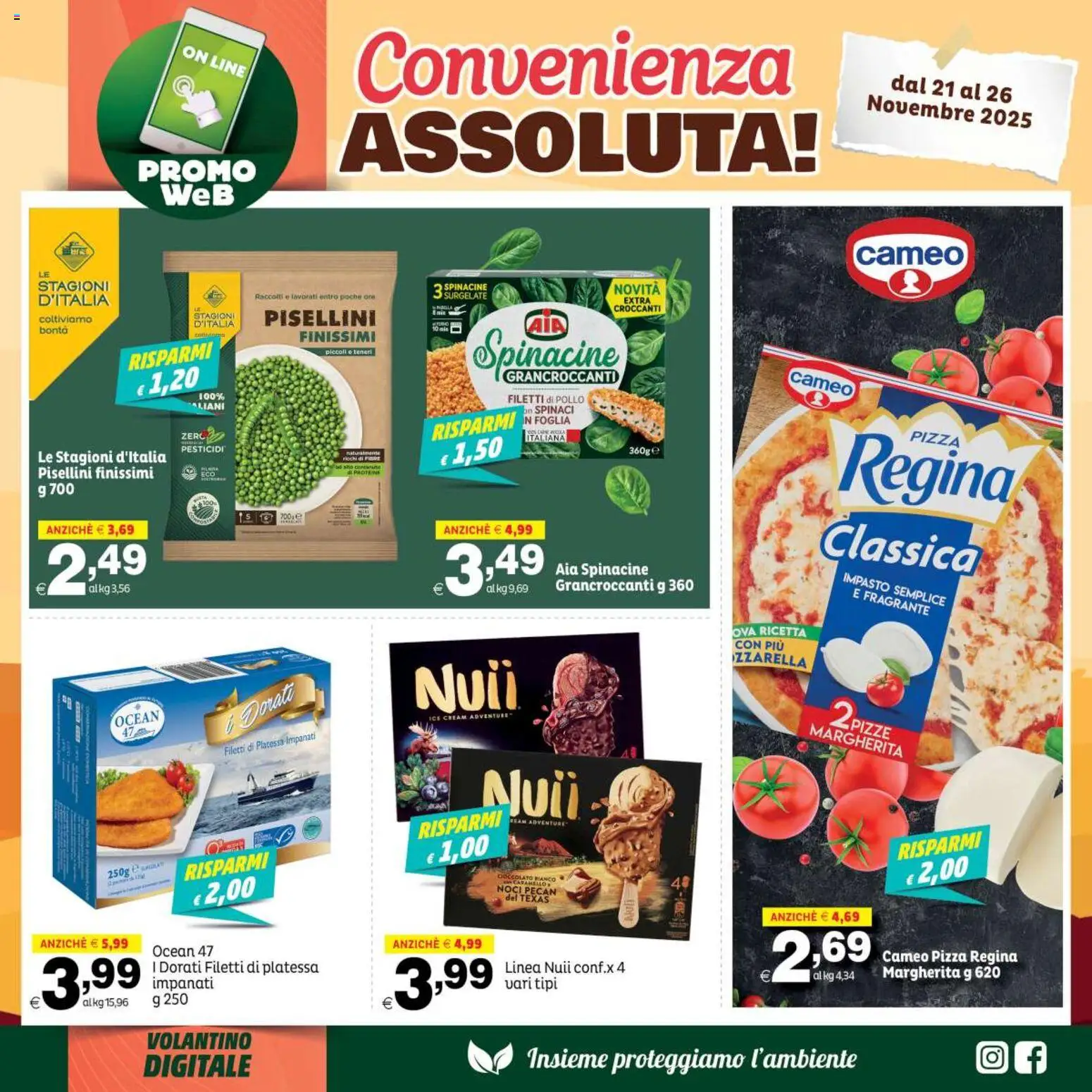 Volantino Elite Supermercati del 21.11.2025 | Pagina: 4 | Prodotti: Cioccolato, Pizza, Pollo, Noci