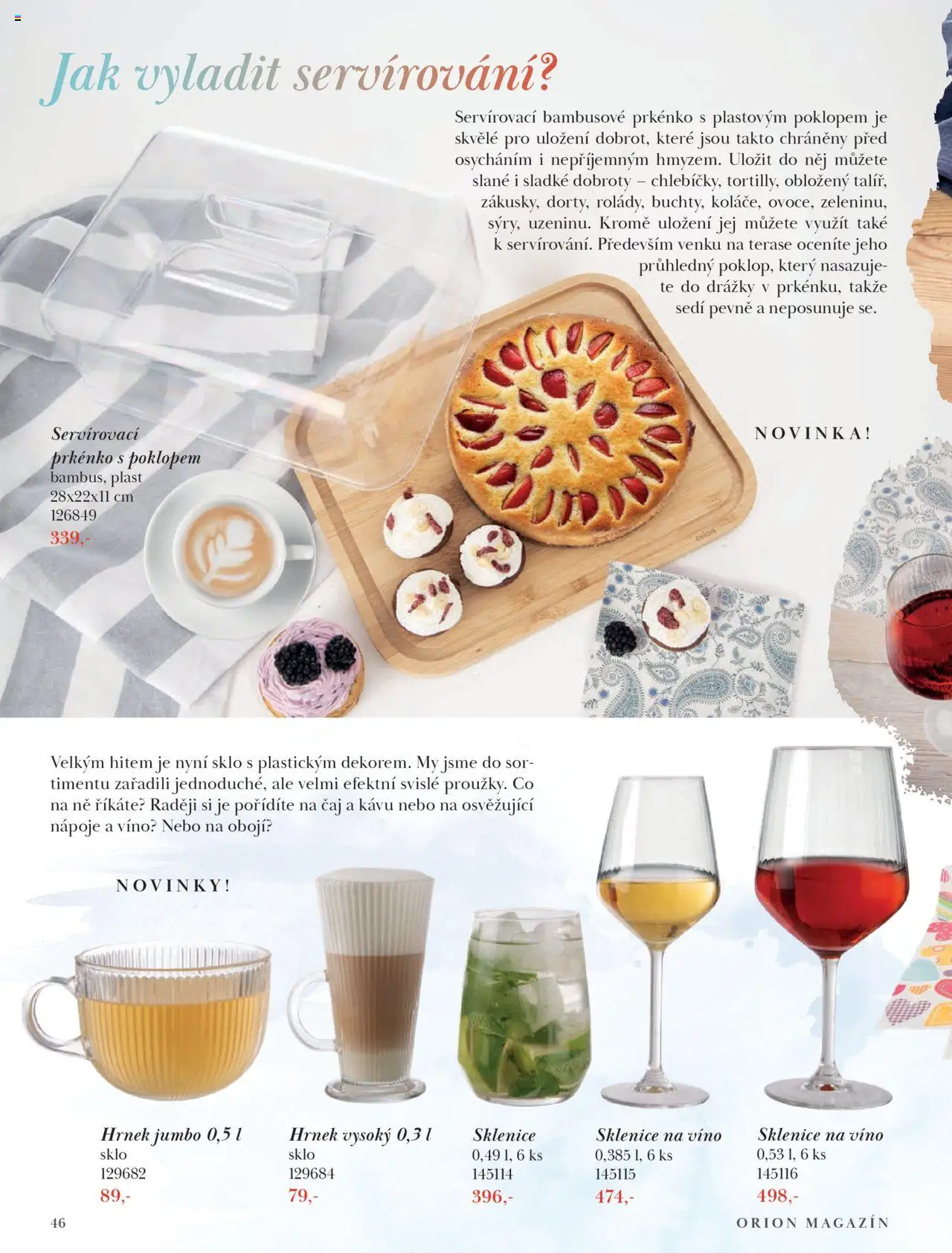 Orion katalog - Magazín Jaro/Léto 2025 od 21.03.2025 | Strana: 46 | Produkty: Víno, Hrnek, Čaj, Prkénko