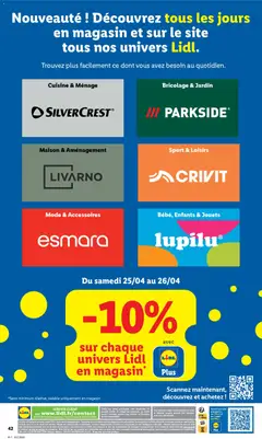 LIDL - Prévisualisation de PARKSIDE, Bricolage & Jardin valide à partir de 23.04.2026 | Page: 68
