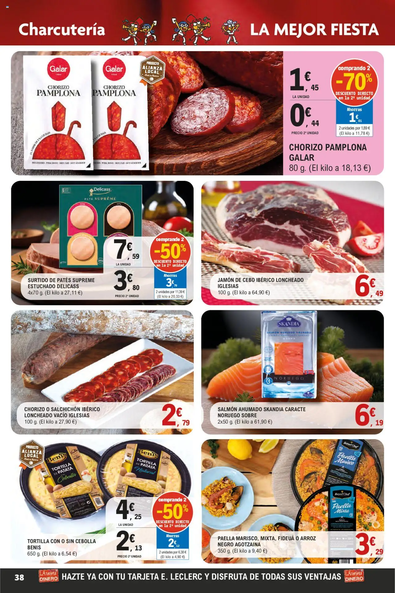 E.Leclerc - Descubre la Calidad y Frescura  │ válido desde el 18.06.2025 | Página: 38 | Productos: Jamón, Paté, Arroz, Παγωμένο τσάι