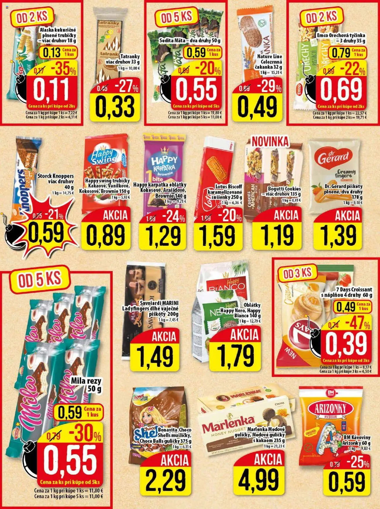 Klas leták │ platný od 21.07.2025 | Strana: 10 | Produkty: Croissant, Marlenka, Mila