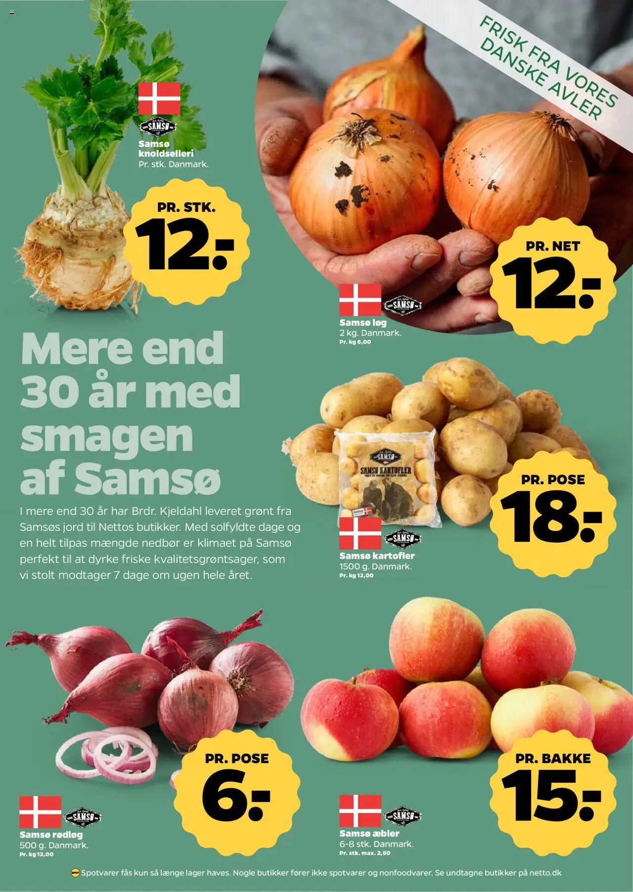 Netto tilbudsavis – gyldig fra 18.10.2025 | Side: 7 | Produkter: Æbler, Rødløg, Kartofler, Løg