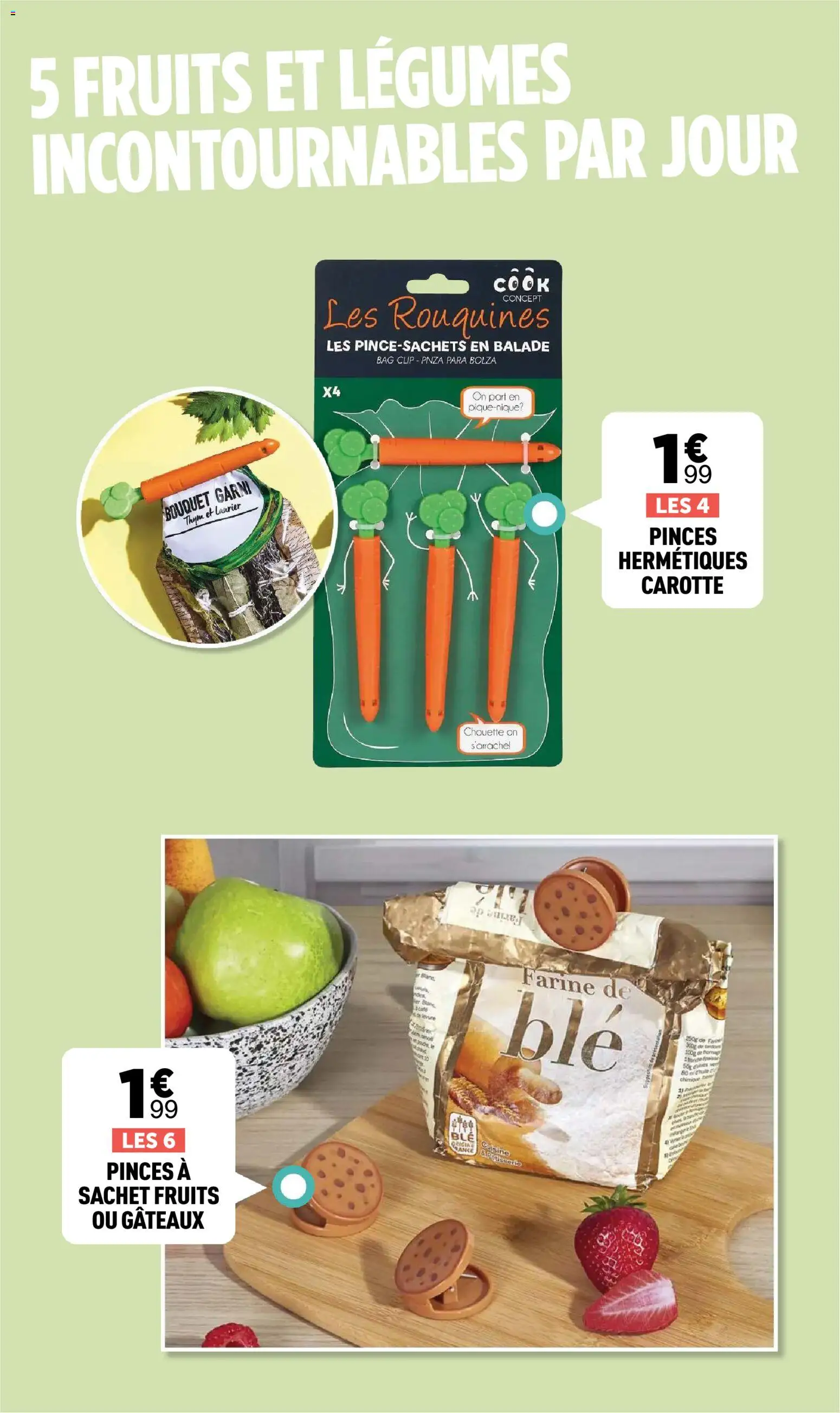 {H1} | Page: 8 | Produits: Pinces, Farine, Levure, Carotte