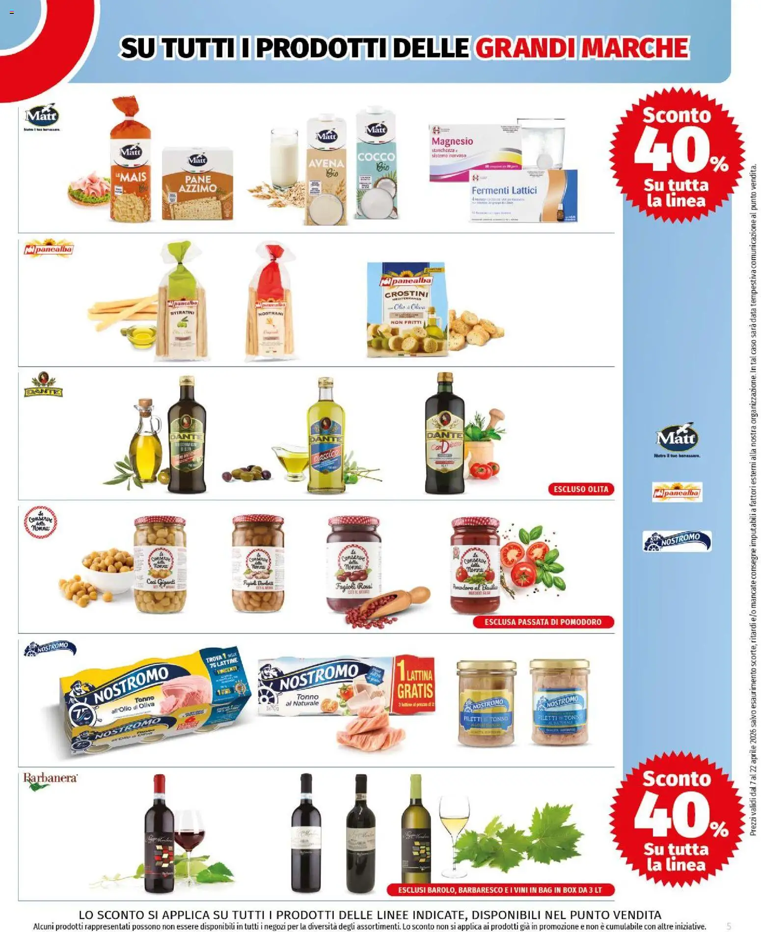 Volantino COOP del 07.04.2026 | Pagina: 5 | Prodotti: Ceci, Pomodoro, Data, Tonno al naturale