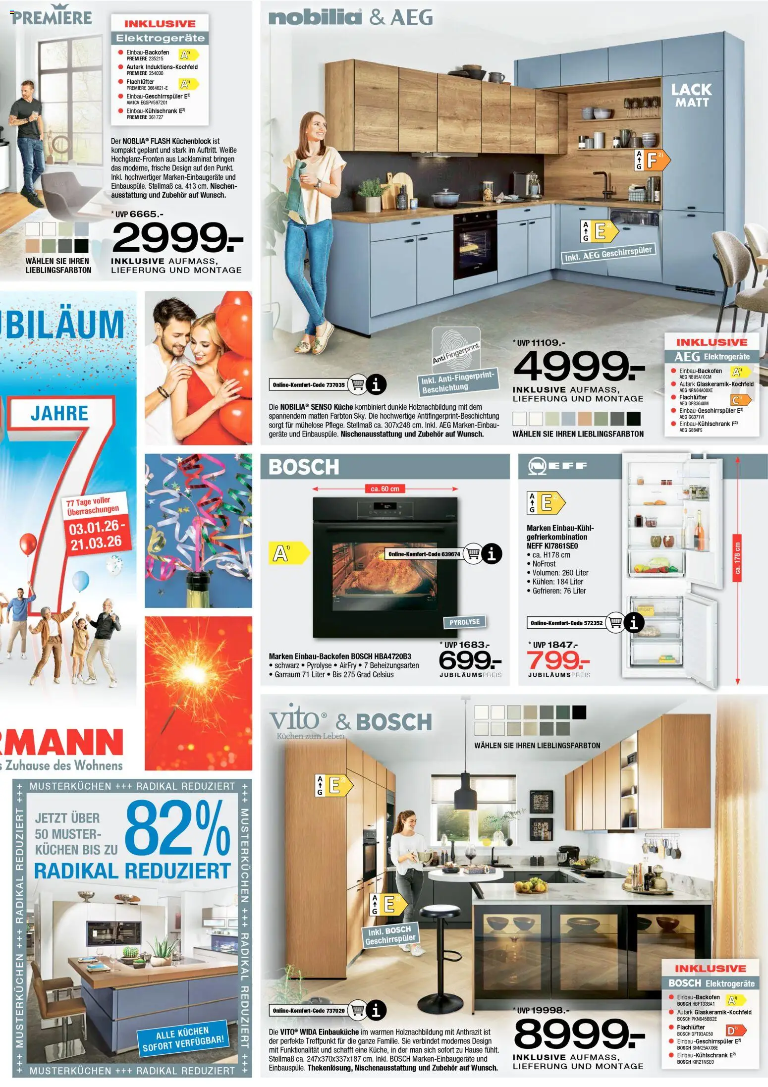 Ostermann Prospekt 	 – gültig ab 31.01.2026 | Seite: 11 | Produkte: Bosch, AEG, Küchenblock, Küche