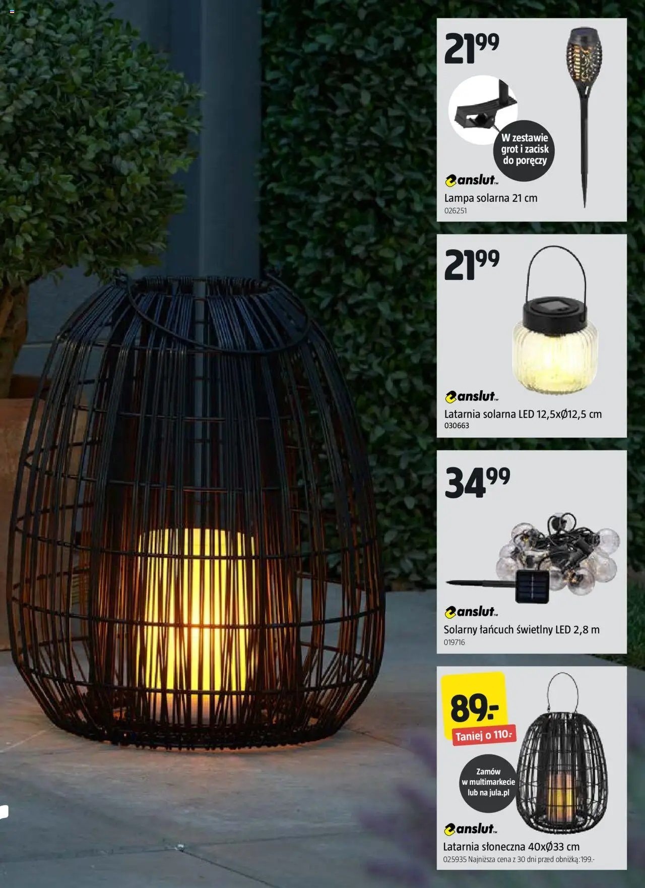 Jula Gazetka od 12.06.2025 | Strona: 6 | Produkty: Lampa solarna, Lampa