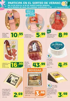 HiperDino folleto │ válido desde el 10.07.2025 | Página: 9 | Productos: Queso, Jamón ibérico, Queso fresco, Cerdo