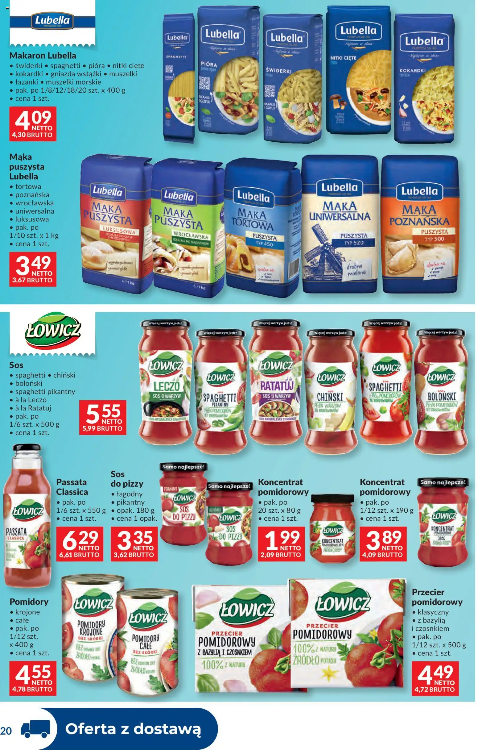 Makro gazetka - Dystrybucja do sklepów od 07.04.2026 | Strona: 20 | Produkty: Bazylia, Pomidory, Makaron, Sos