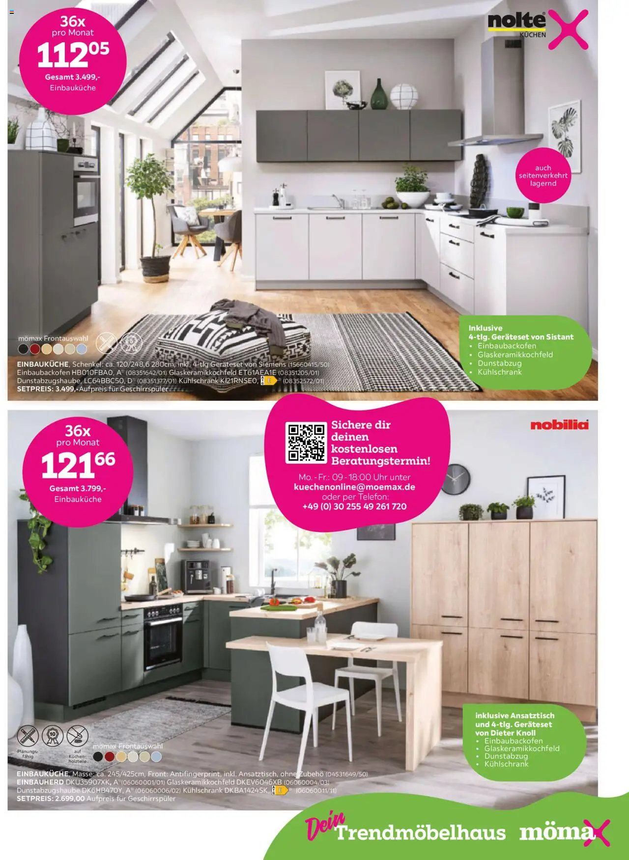 Mömax Prospekt 	 – gültig ab 06.10.2025 | Seite: 7 | Produkte: Geschirrspüler, Einbauküche, Kuchen, Telefon