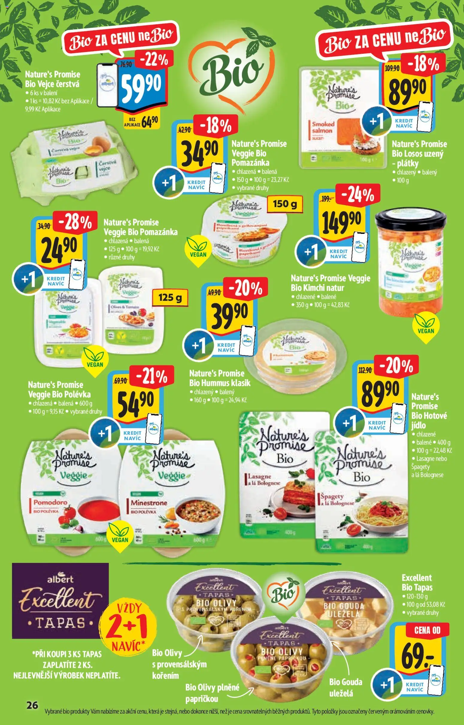 Albert katalog - Hypermarket od 14.01.2026 | Strana: 26 | Produkty: Veggie, Tapas, Špagety, Lasagne